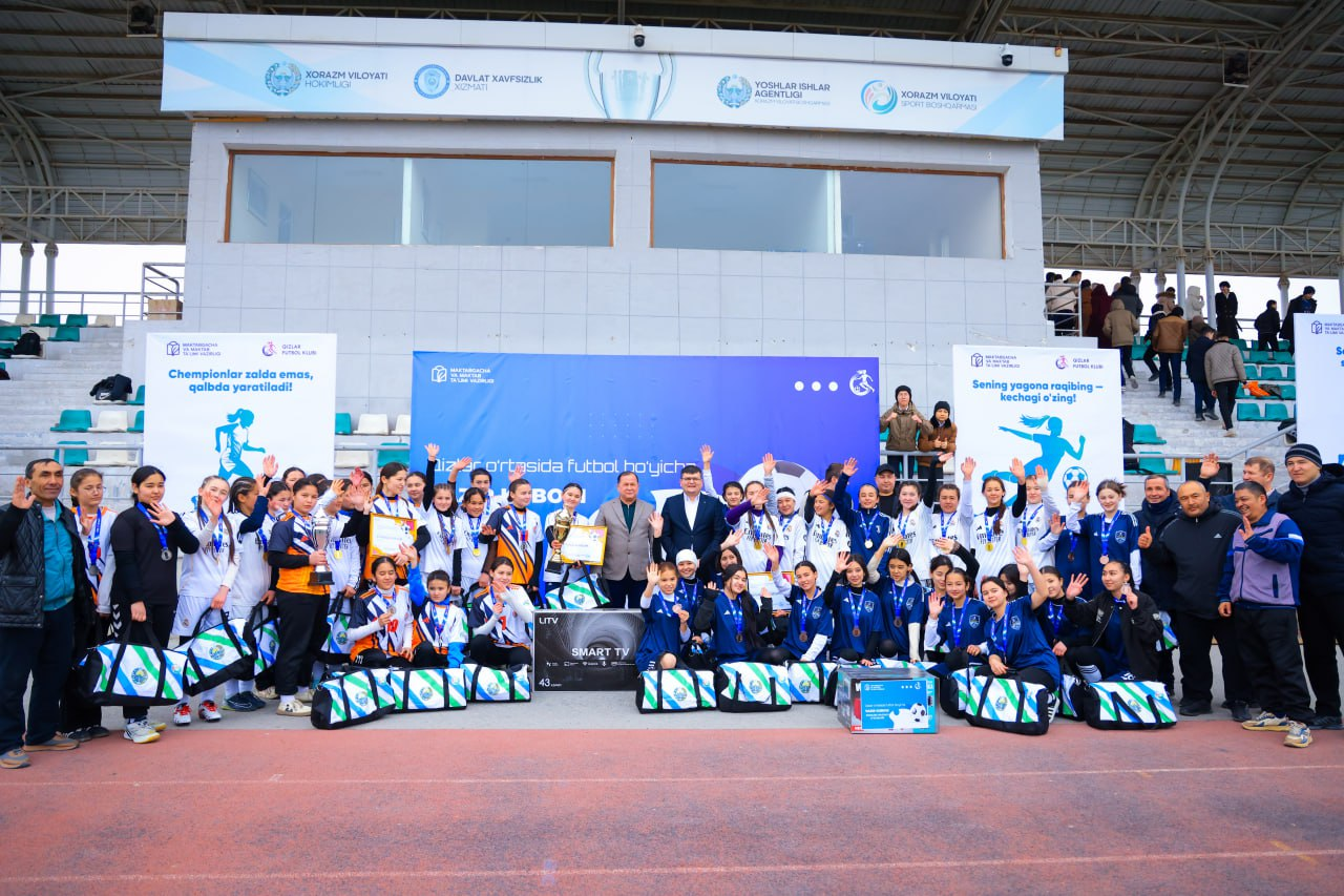 Xorazm viloyatida qizlar o‘rtasida “Vazir kubogi” musobaqasi g‘oliblari aniqlandi